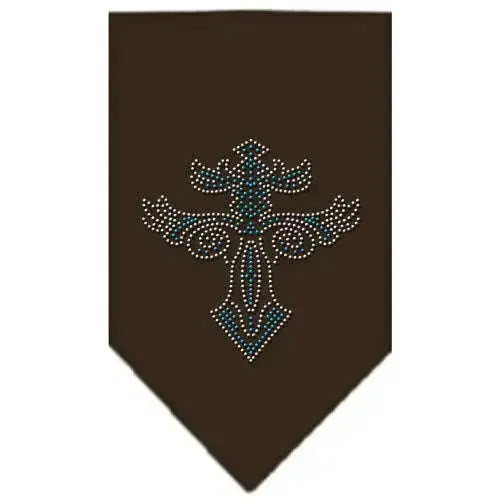 Warriors-Cross-Rhinestone-Bandana-Cocoa-Large-GreatEagleInc-318556784