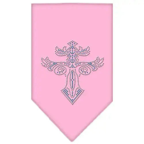 Warriors-Cross-Rhinestone-Bandana-Light-Pink-Large-GreatEagleInc-333876792