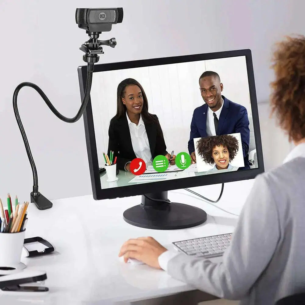 Webcam-Stand-Holder-Enhanced-Desk-Jaw-Camera-Clamp-Bracket-With-Flexible-Gooseneck-Camera-Stand-for-Logitech-Webcam-GreatEagleInc-334092899