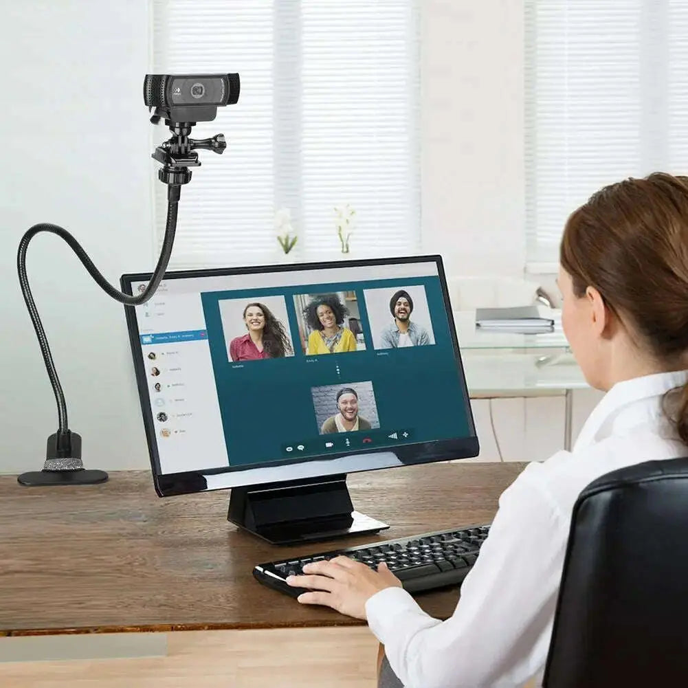 Webcam-Stand-Holder-Enhanced-Desk-Jaw-Camera-Clamp-Bracket-With-Flexible-Gooseneck-Camera-Stand-for-Logitech-Webcam-GreatEagleInc-334093051