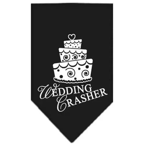 Wedding-Crasher-Screen-Print-Bandana-Black-Small-GreatEagleInc-318967065