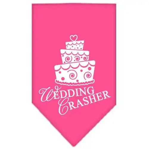 Wedding-Crasher-Screen-Print-Bandana-Bright-Pink-Large-GreatEagleInc-318966067