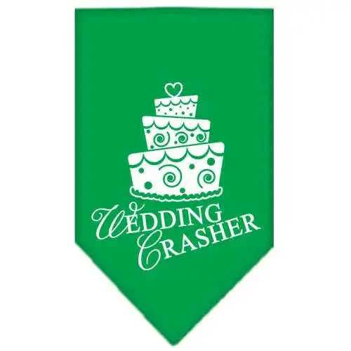 Wedding-Crasher-Screen-Print-Bandana-Emerald-Green-Small-GreatEagleInc-318967233