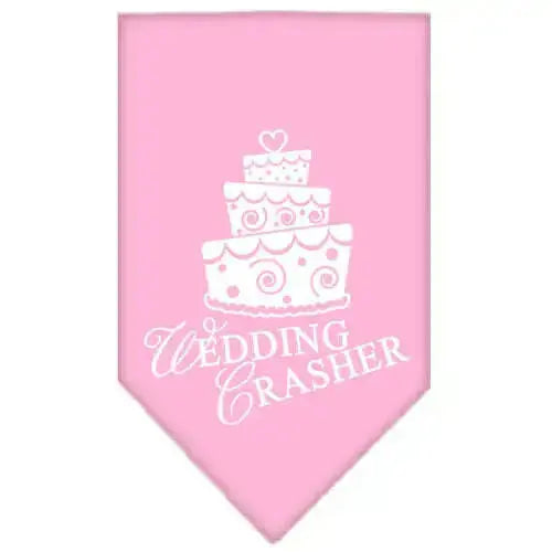 Wedding-Crasher-Screen-Print-Bandana-Light-Pink-Small-GreatEagleInc-319082387