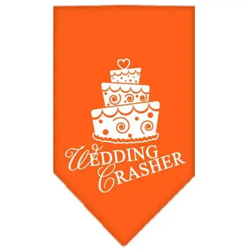 Wedding-Crasher-Screen-Print-Bandana-Orange-Small-GreatEagleInc-318967617