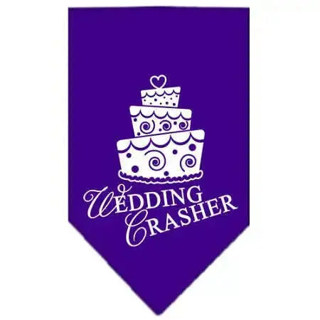Wedding-Crasher-Screen-Print-Bandana-Purple-Large-GreatEagleInc-318966633
