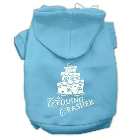 Wedding-Crasher-Screen-Print-Pet-Hoodies-Baby-Blue-Size-Sm-GreatEagleInc-319922915
