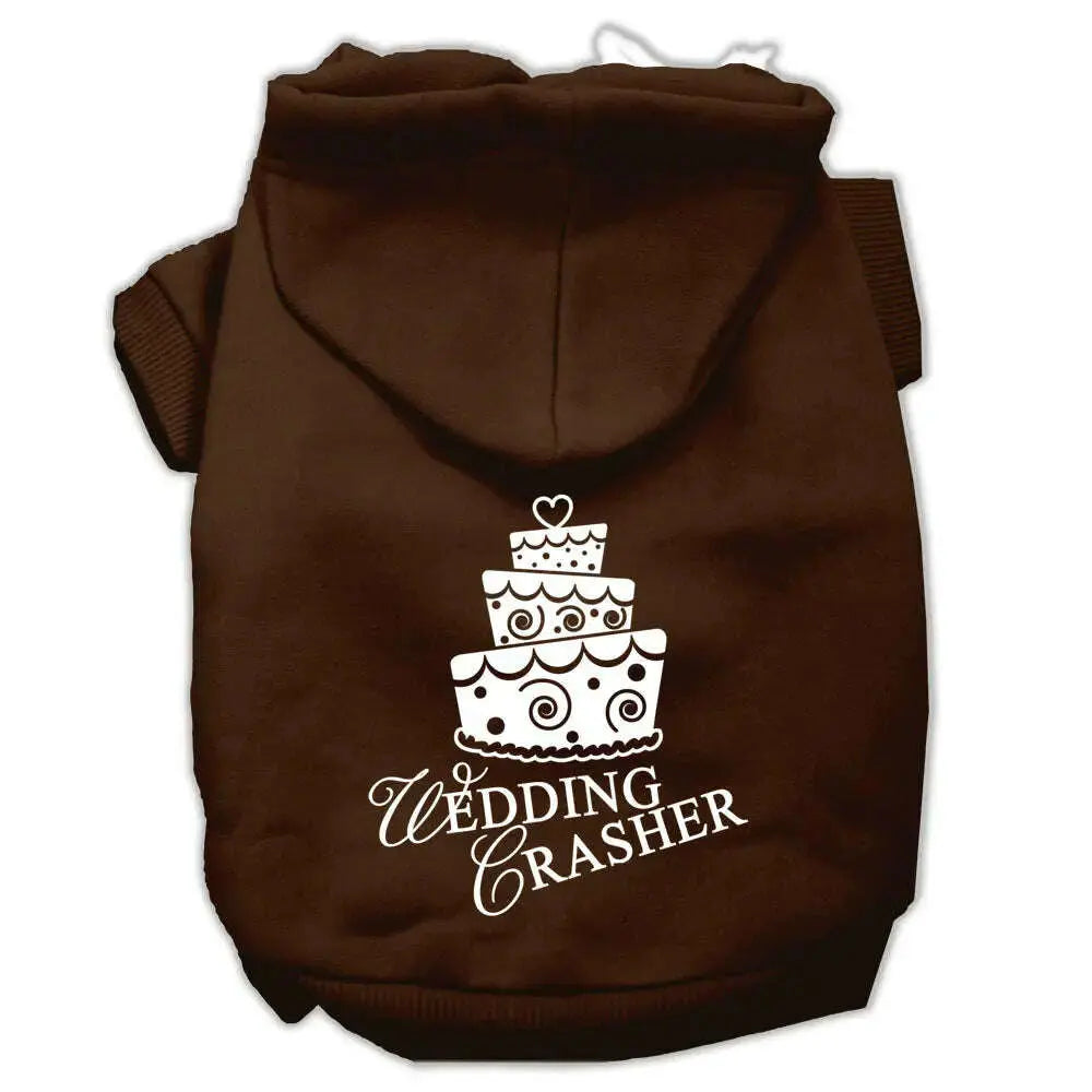 Wedding-Crasher-Screen-Print-Pet-Hoodies-Brown-Size-Xs-GreatEagleInc-319920719