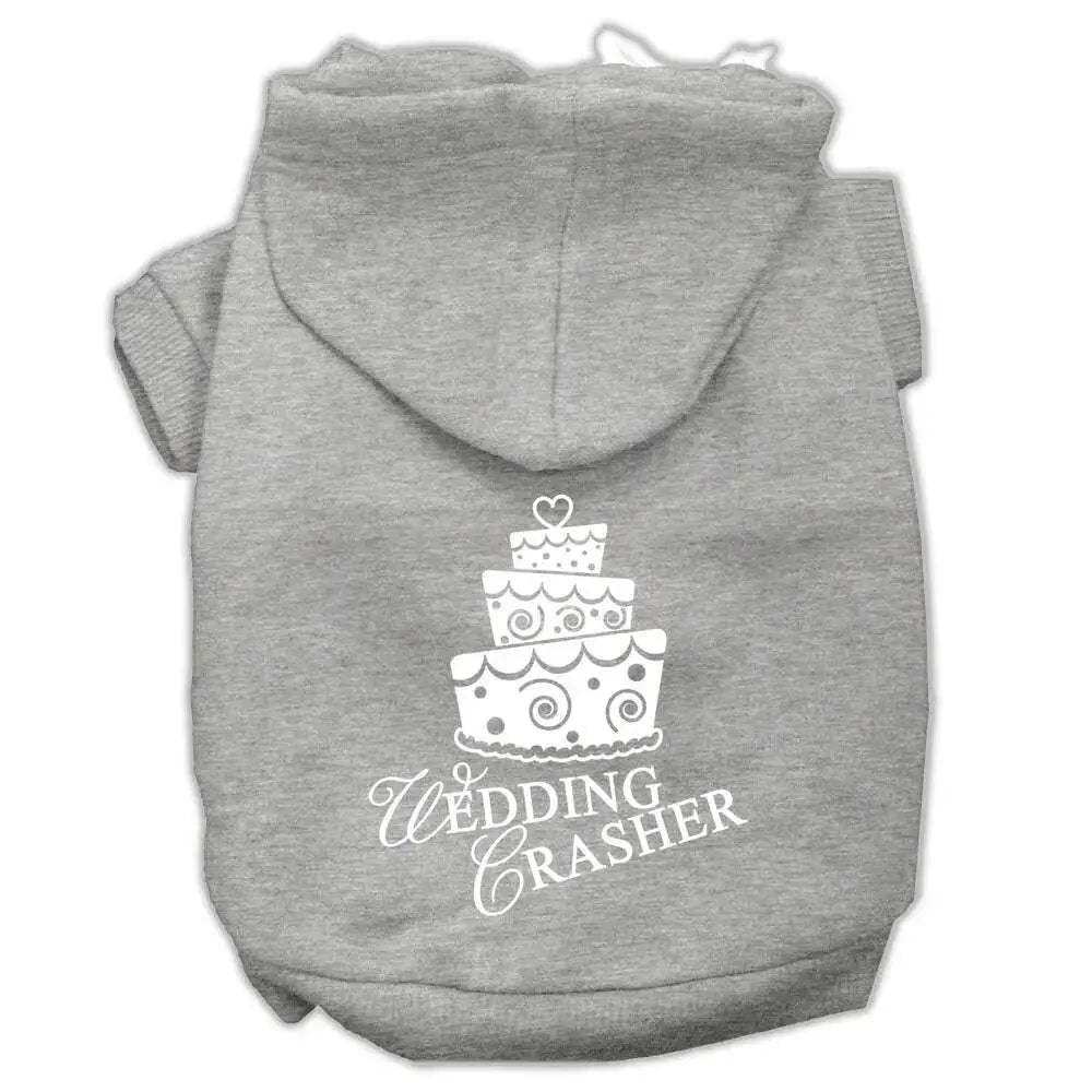 Wedding-Crasher-Screen-Print-Pet-Hoodies-Grey-Size-Xl-GreatEagleInc-319921589