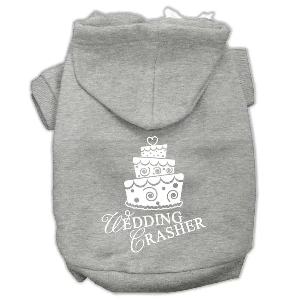 Wedding-Crasher-Screen-Print-Pet-Hoodies-Grey-Size-Xs-GreatEagleInc-319920625