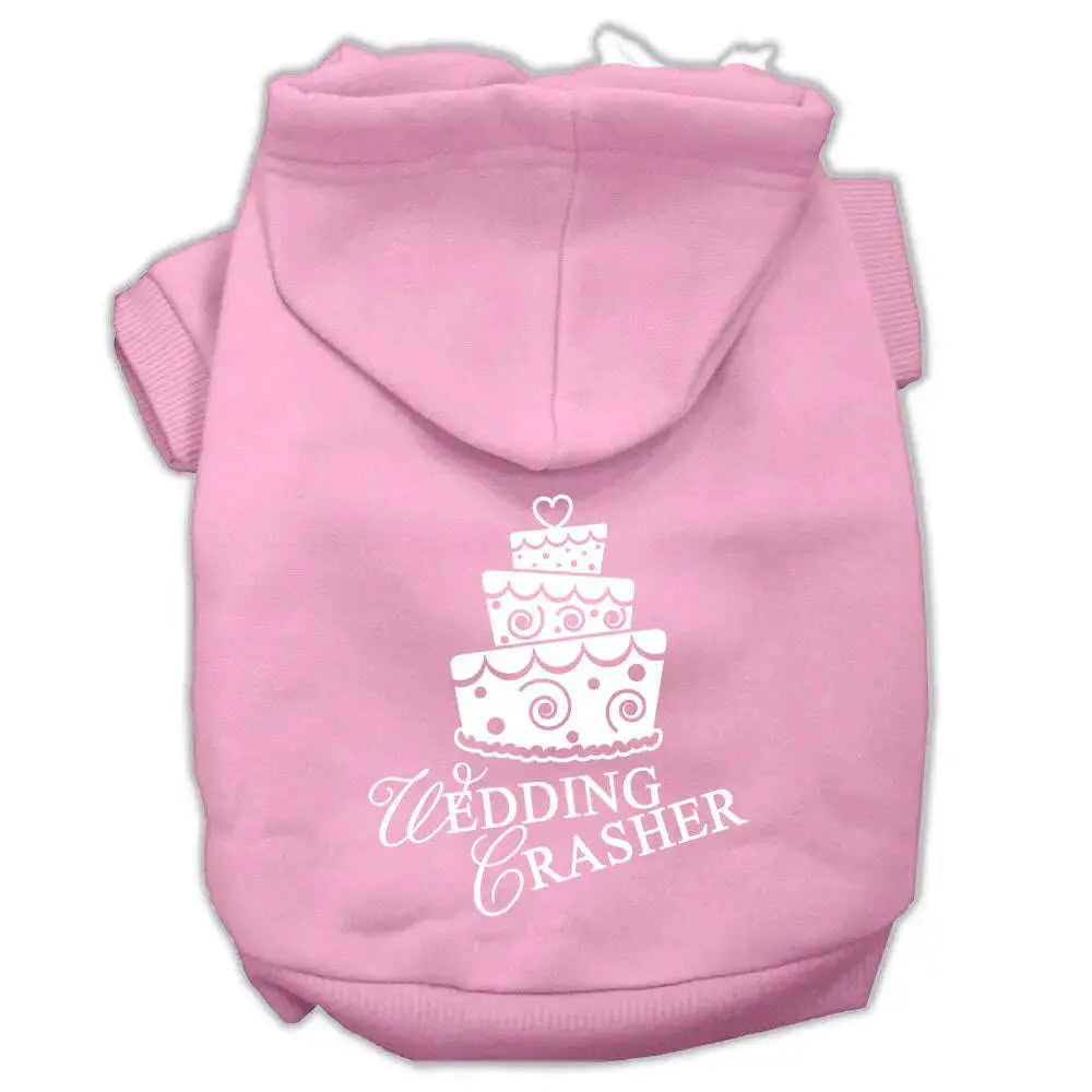 Wedding-Crasher-Screen-Print-Pet-Hoodies-Light-Pink-Size-Xxl-GreatEagleInc-319919743