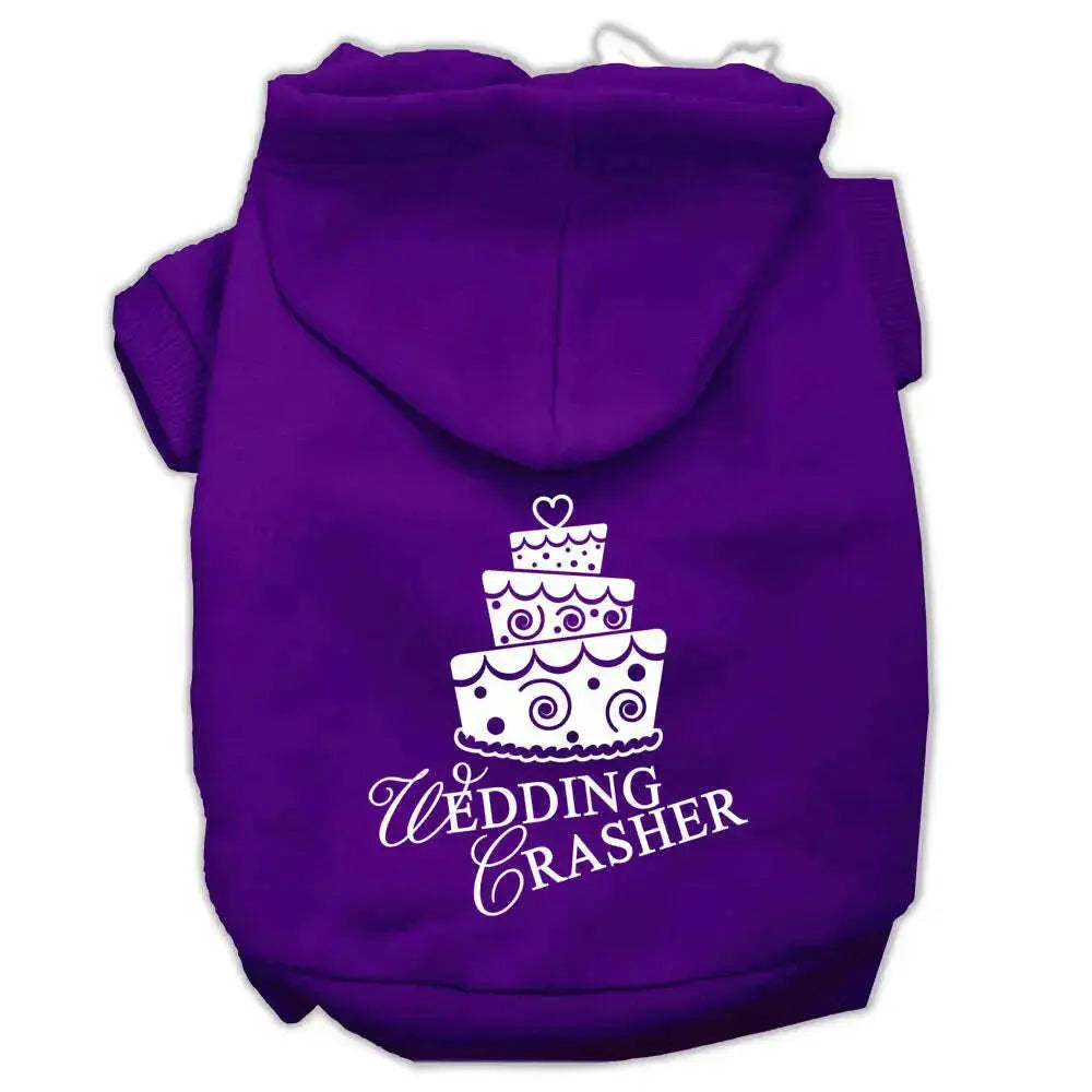 Wedding-Crasher-Screen-Print-Pet-Hoodies-Purple-Size-Xs-GreatEagleInc-319920595