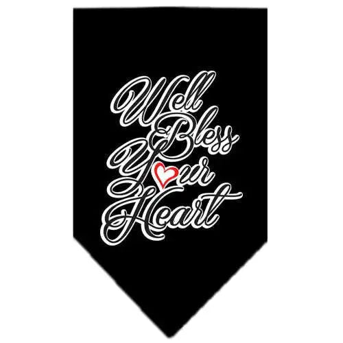 Well-Bless-Your-Heart-Screen-Print-Bandana-Black-Small-GreatEagleInc-334291781