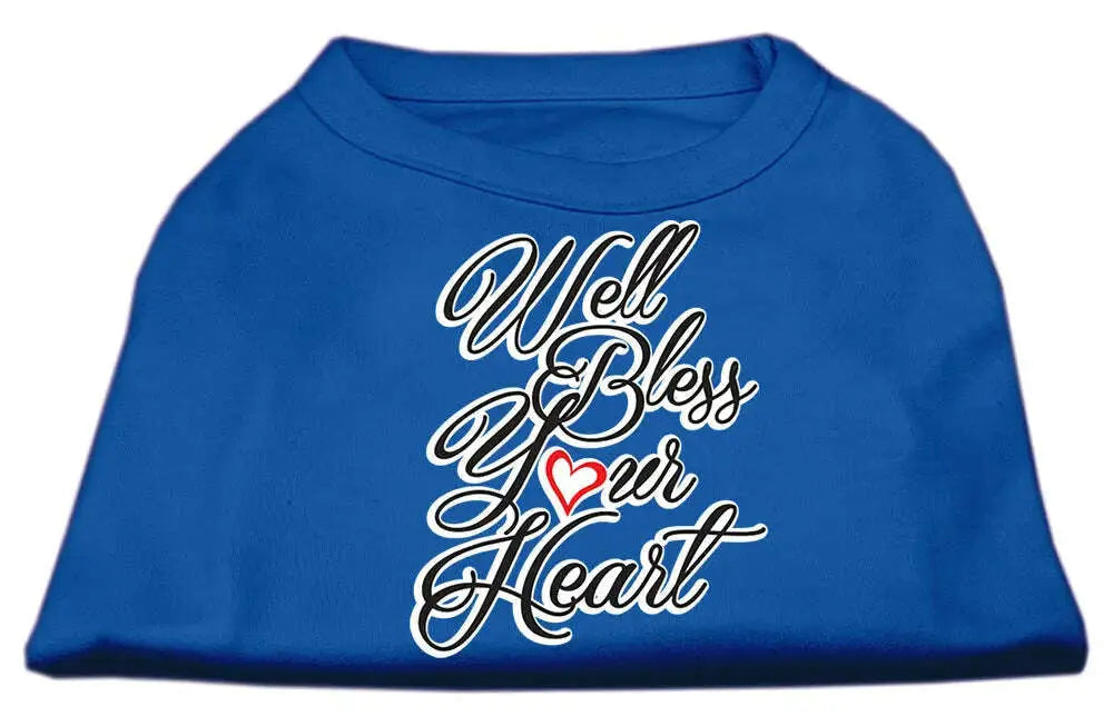 Well-Bless-Your-Heart-Screen-Print-Dog-Shirt-Blue-Xxxl-GreatEagleInc-334282881