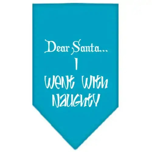 Went-With-Naughty-Screen-Print-Bandana-Turquoise-Small-GreatEagleInc-318595365