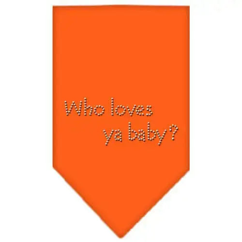 Who-Loves-Ya-Baby-Rhinestone-Bandana-Orange-Large-GreatEagleInc-318585470