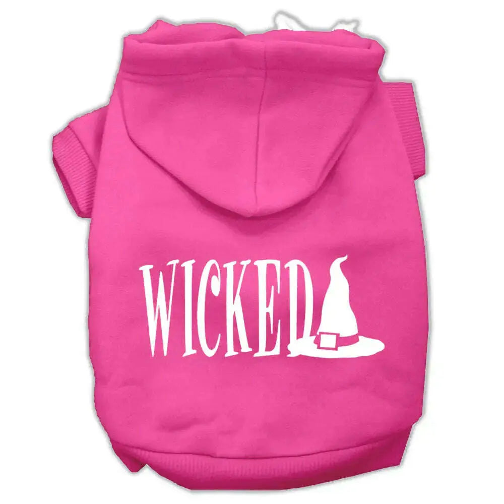 Wicked-Screen-Print-Pet-Hoodies-Bright-Pink-Size-Xxxl-GreatEagleInc-319447930