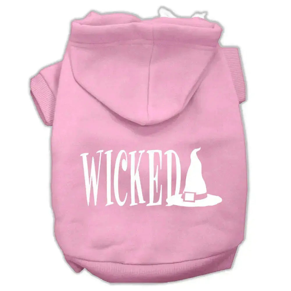 Wicked-Screen-Print-Pet-Hoodies-Light-Pink-Size-L-GreatEagleInc-319452886