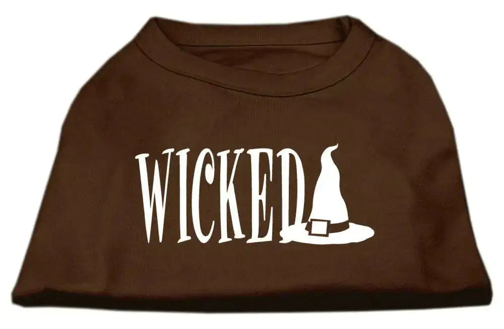 Wicked-Screen-Print-Shirt-Brown-Med-GreatEagleInc-319013470