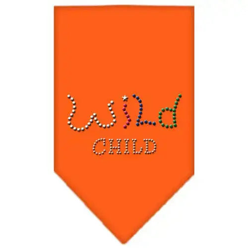 Wild-Child-Rhinestone-Bandana-Orange-Small-GreatEagleInc-333938723