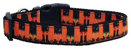 Witches-Brew-Nylon-Ribbon-Dog-Collars-Large-GreatEagleInc-333775899