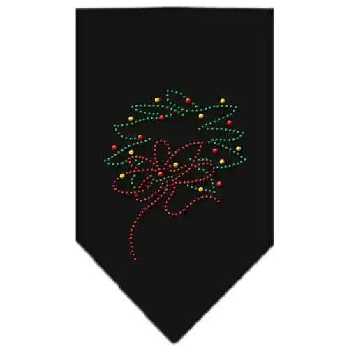 Wreath-Rhinestone-Bandana-Black-Small-GreatEagleInc-319043348