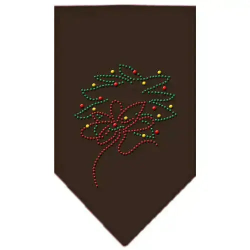 Wreath-Rhinestone-Bandana-Cocoa-Small-GreatEagleInc-319043122