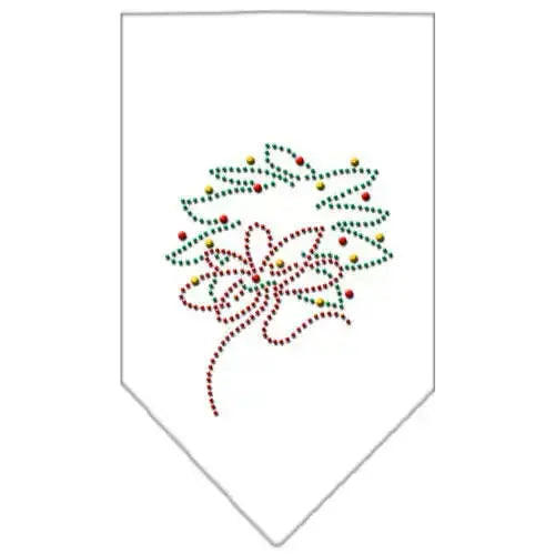 Wreath-Rhinestone-Bandana-White-Small-GreatEagleInc-319042378