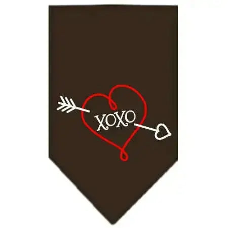 Xoxo-Screen-Print-Bandana-Cocoa-Large-GreatEagleInc-318580884