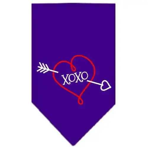 Xoxo-Screen-Print-Bandana-Purple-Large-GreatEagleInc-319359187