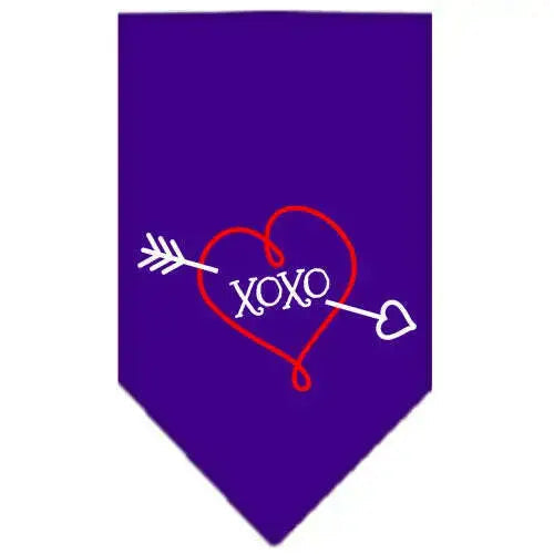 Xoxo-Screen-Print-Bandana-Purple-Large-GreatEagleInc-319359187