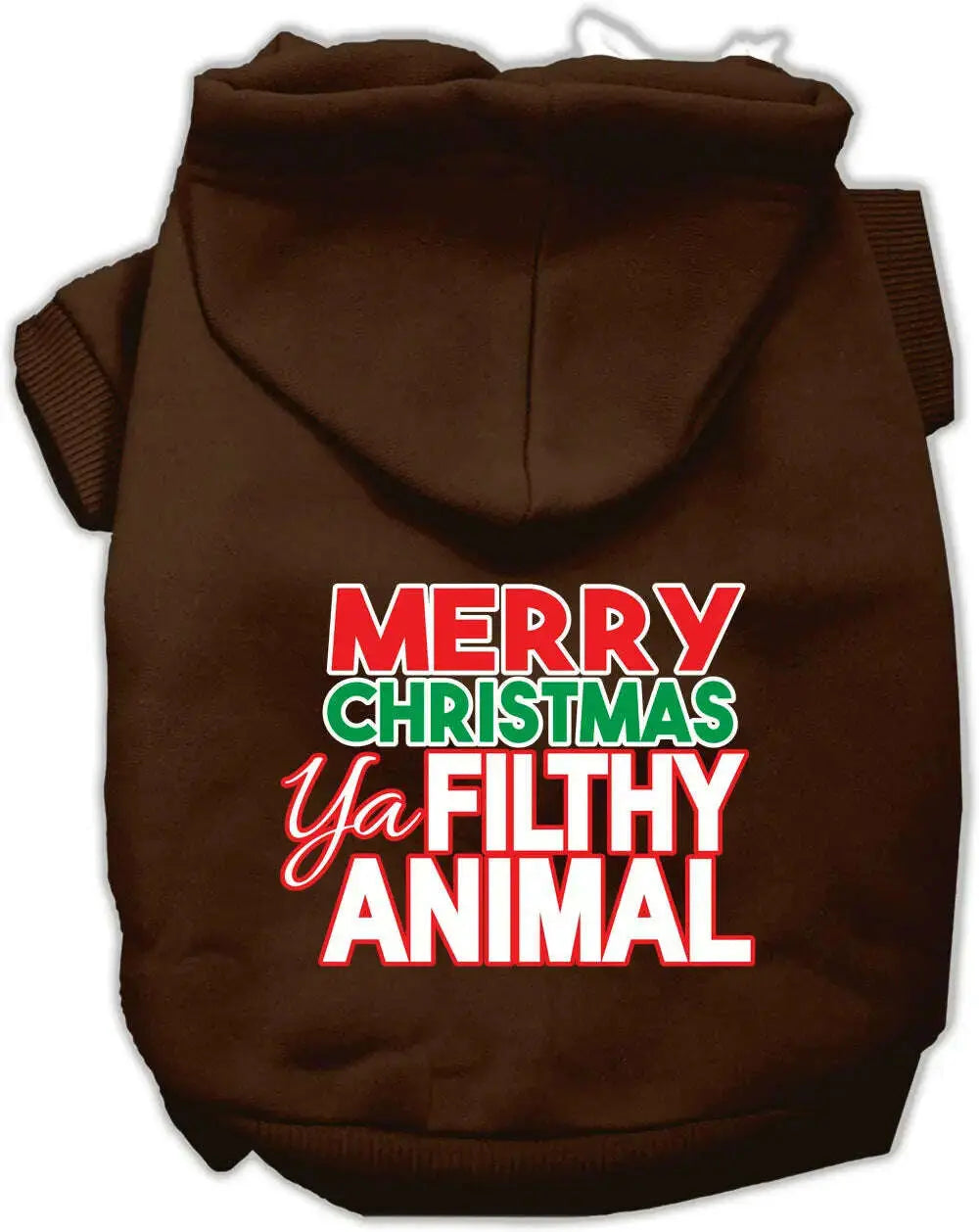 Ya-Filthy-Animal-Screen-Print-Pet-Hoodie-Brown-Lg-GreatEagleInc-320009535