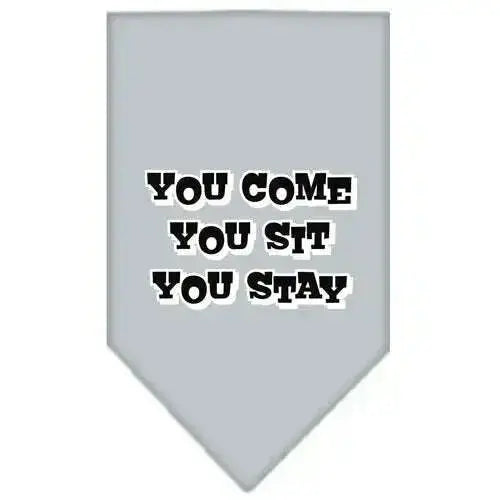 You-Come_-You-Sit_-You-Stay-Screen-Print-Bandana-Grey-Small-GreatEagleInc-318957444