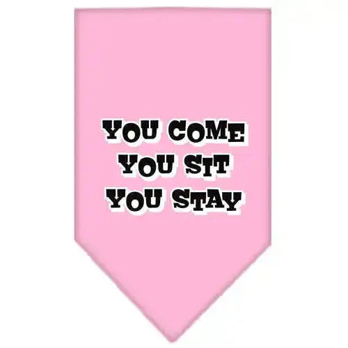 You-Come_-You-Sit_-You-Stay-Screen-Print-Bandana-Light-Pink-Small-GreatEagleInc-318670447