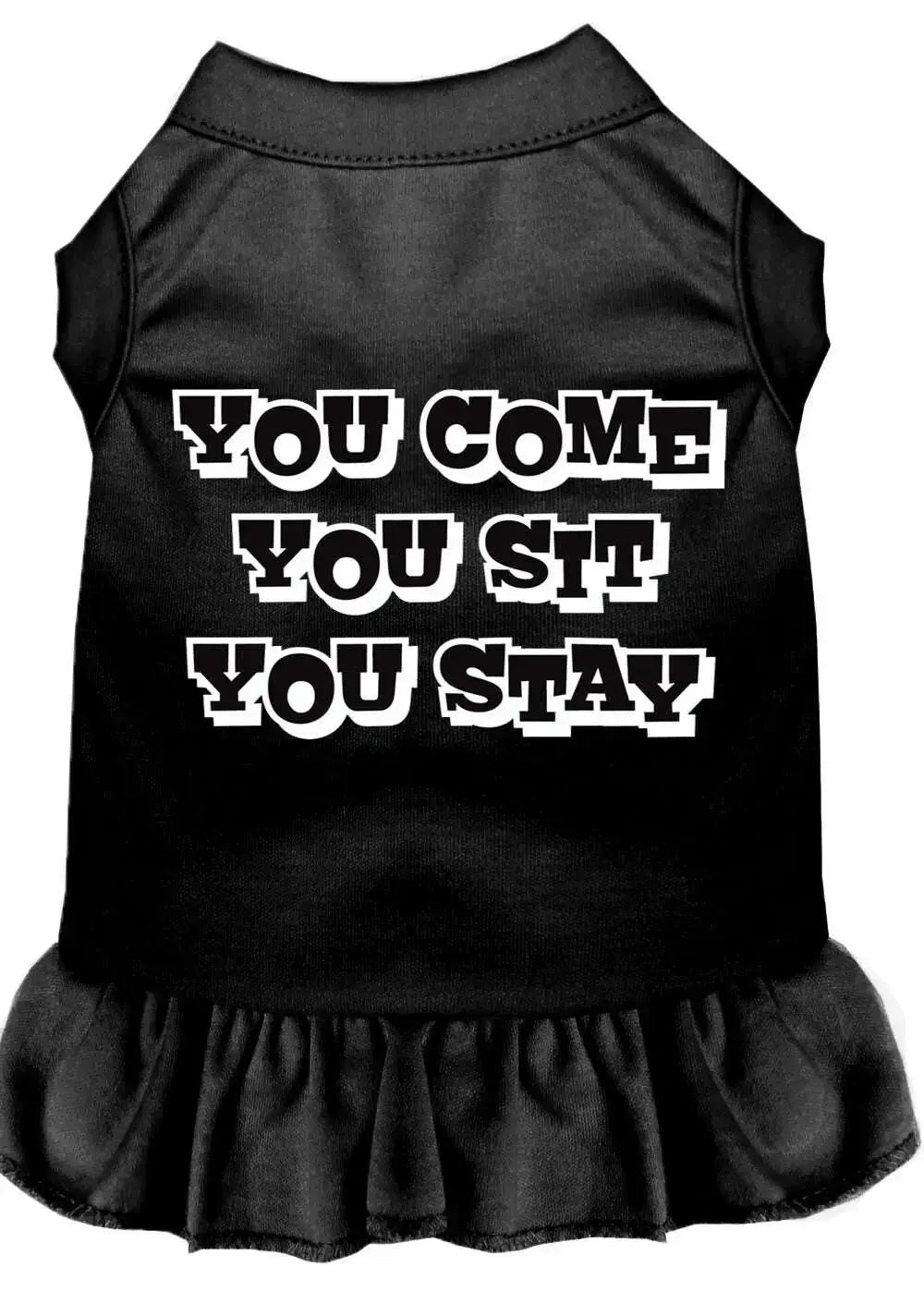 You-Come_-You-Sit_-You-Stay-Screen-Print-Dress-Black-Med-GreatEagleInc-318749028