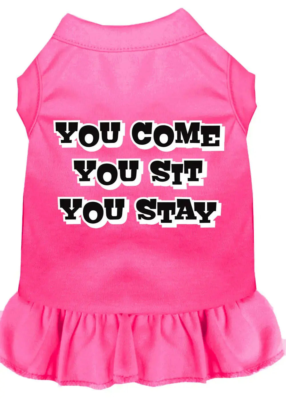 You-Come_-You-Sit_-You-Stay-Screen-Print-Dress-Bright-Pink-Xl-GreatEagleInc-318875470