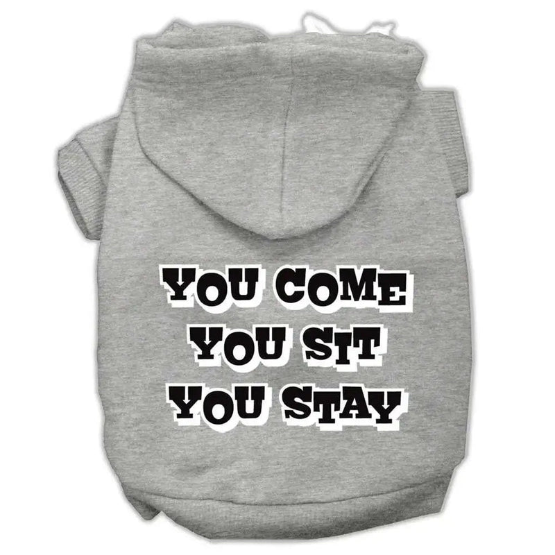 You-Come_-You-Sit_-You-Stay-Screen-Print-Pet-Hoodies-Grey-Size-Xxxl-GreatEagleInc-333946384