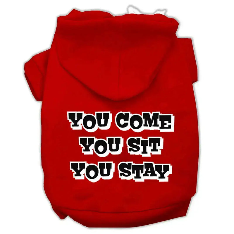 You-Come_-You-Sit_-You-Stay-Screen-Print-Pet-Hoodies-Red-Size-L-GreatEagleInc-319955276