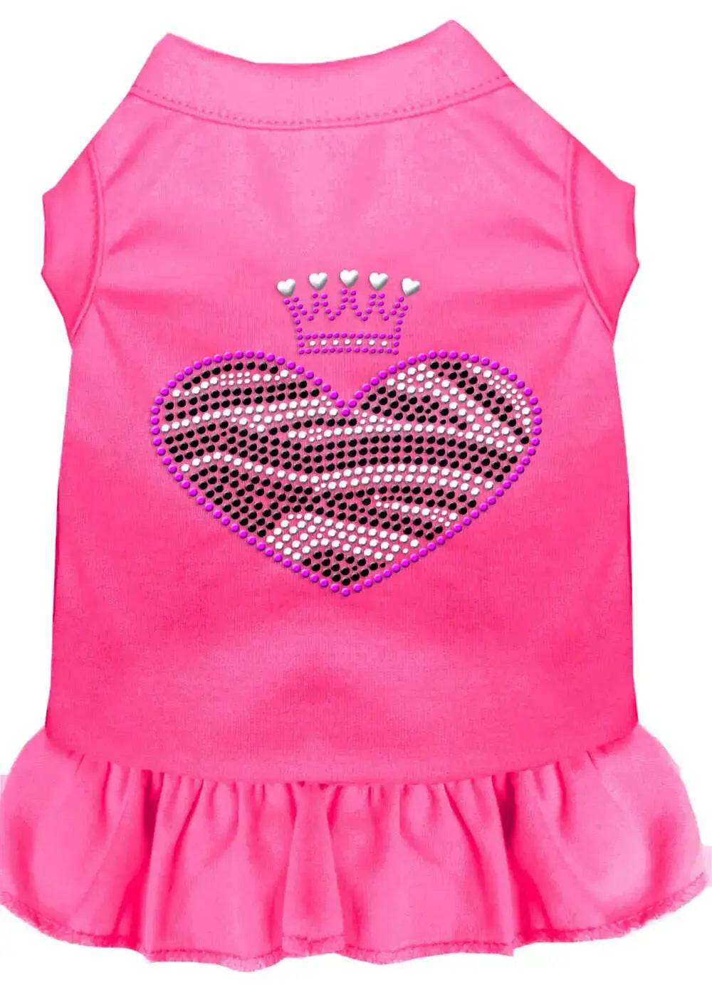 Zebra-Heart-Rhinestone-Dress-Bright-Pink-Xl-GreatEagleInc-318702993