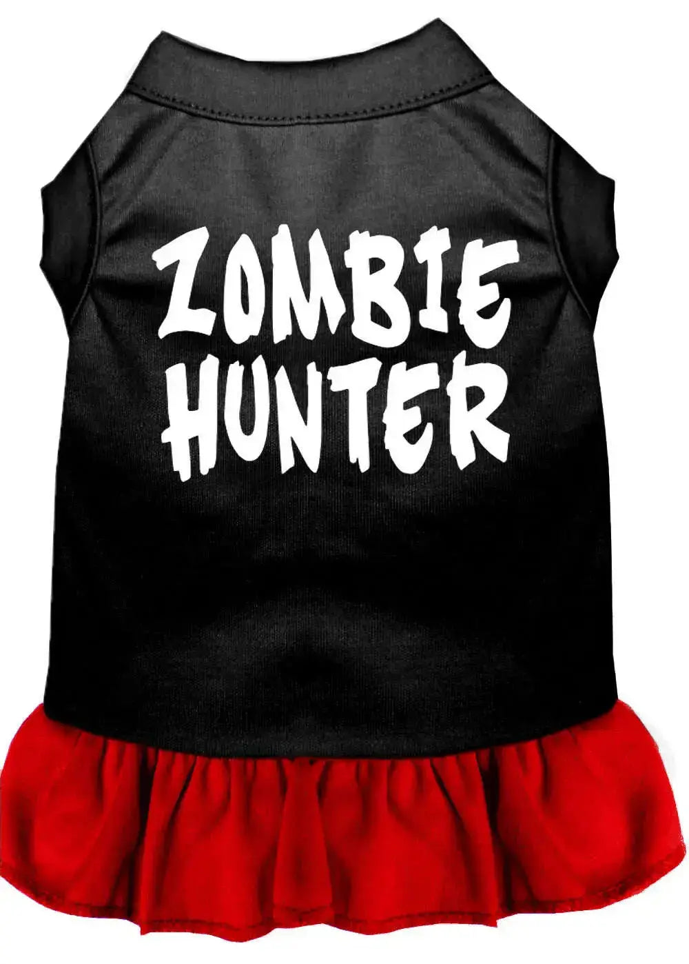 Zombie-Hunter-Screen-Print-Dress-Black-With-Red-Sm-GreatEagleInc-318741077