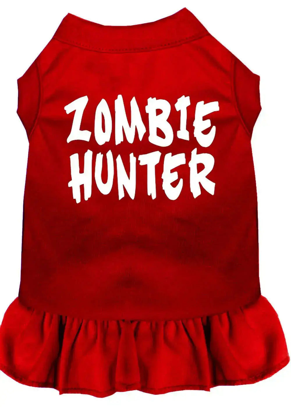 Zombie-Hunter-Screen-Print-Dress-Red-Med-GreatEagleInc-318740897