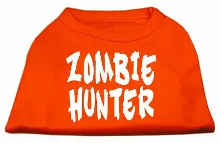 Zombie-Hunter-Screen-Print-Shirt-Orange-Xxl-GreatEagleInc-319015087
